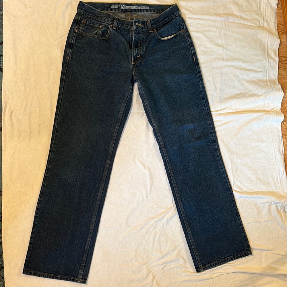 “Relaxed Straight” Route 66 jeans.